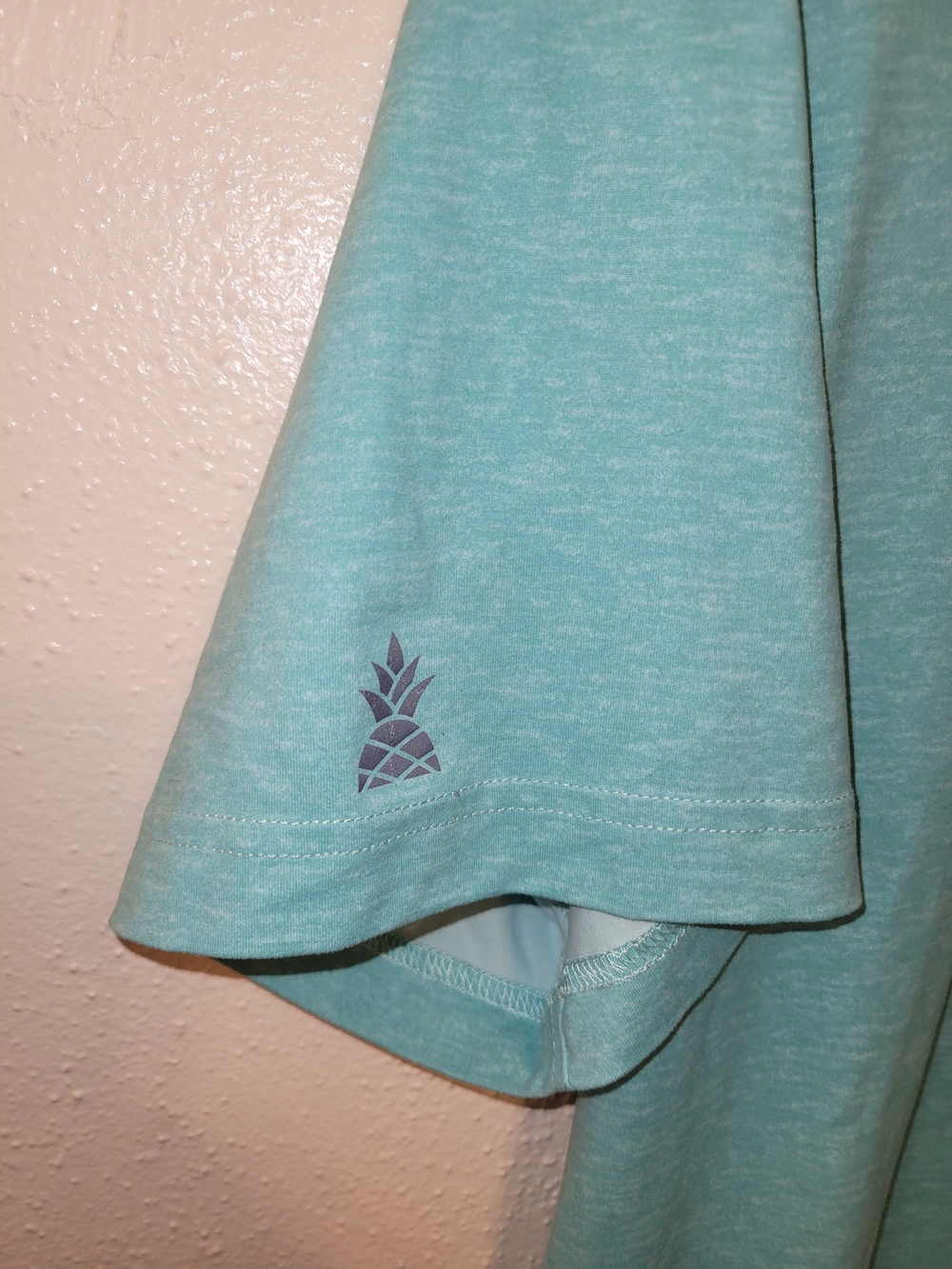 Chubbies Men’s Large Aqua Blue Performance Short Sleeve Button Up Shirt - Picture 3 of 6
